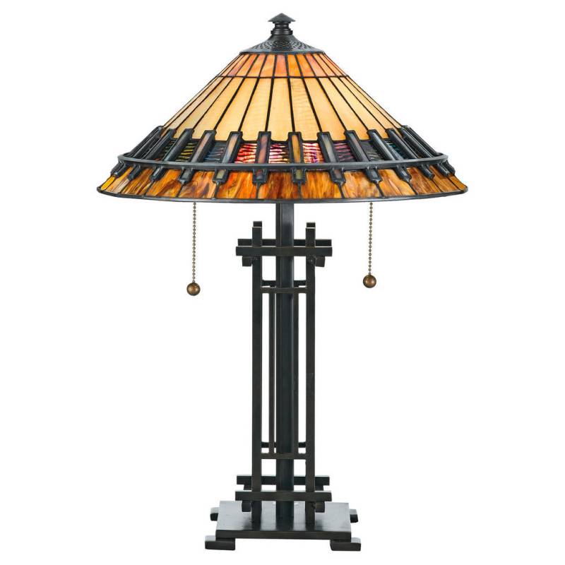 Elstead Lighting TISCHLEUCHTE Mehrfarbig, Dunkelbraun