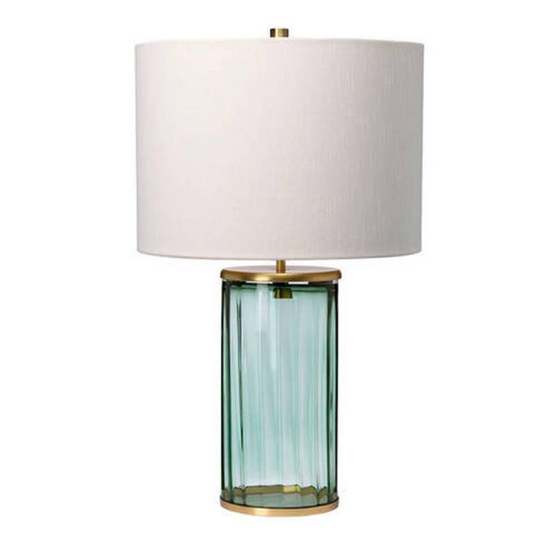 Elstead Lighting TISCHLEUCHTE Grün, Messing