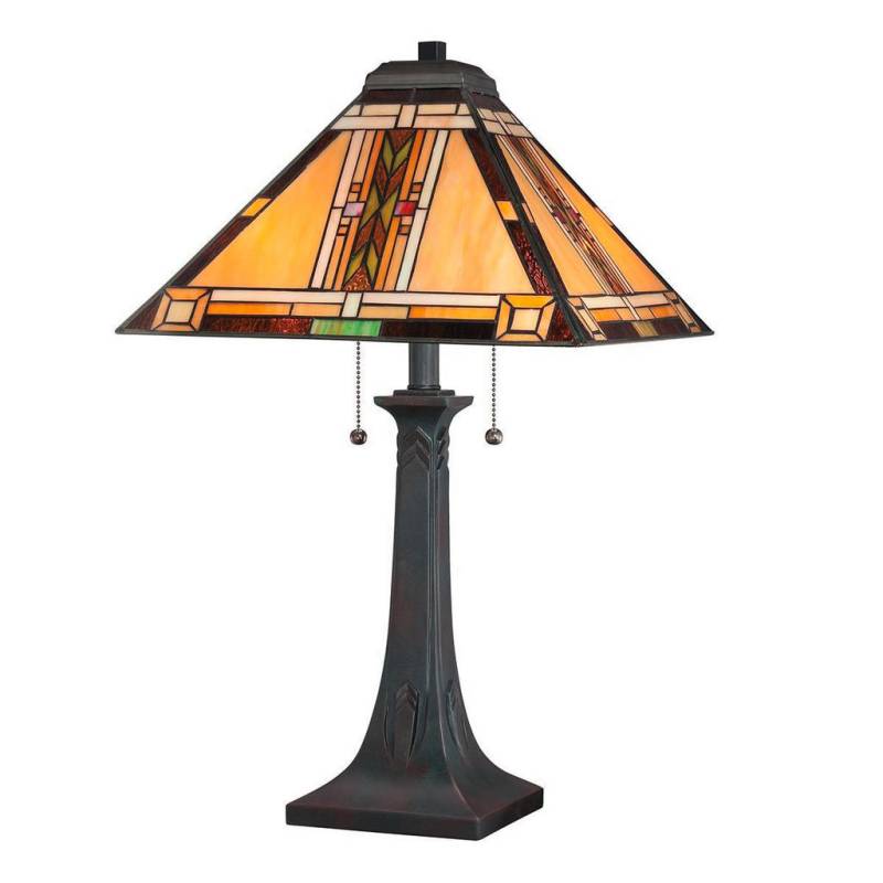 Elstead Lighting TISCHLEUCHTE Mehrfarbig, Dunkelbraun