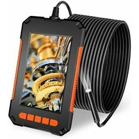 Endoskopkamera, Rohrinspektionskamera, 1080P hd wasserdichtes Industrieendoskop 4,3-Zoll-LCD-Bildschirm 2600 mAh Schlangenkamera, 5 m IP67 mit 8 led von START