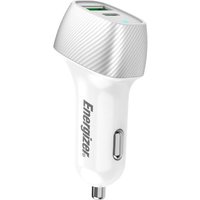 Energizer Ultimate - USB-C & USB-A 38W PD + QC3.0 Autoladegerät (Weiß / Silber) von Energizer