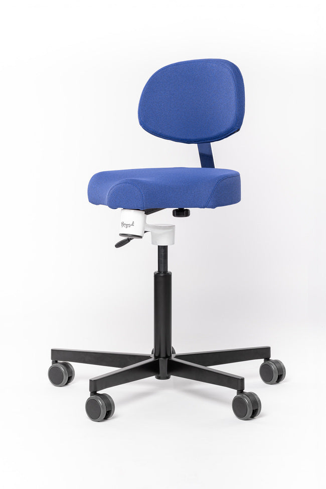 Ergonomiestuhl Aurelius Stoffüberzug blau