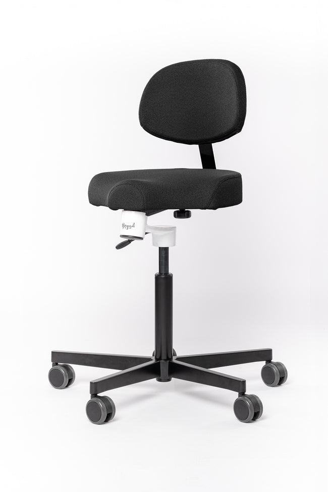 Ergonomiestuhl Aurelius Stoffüberzug schwarz