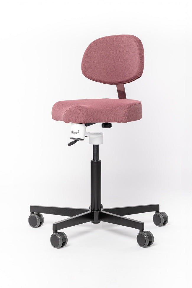 Ergonomiestuhl Aurelius Stoffüberzug violett