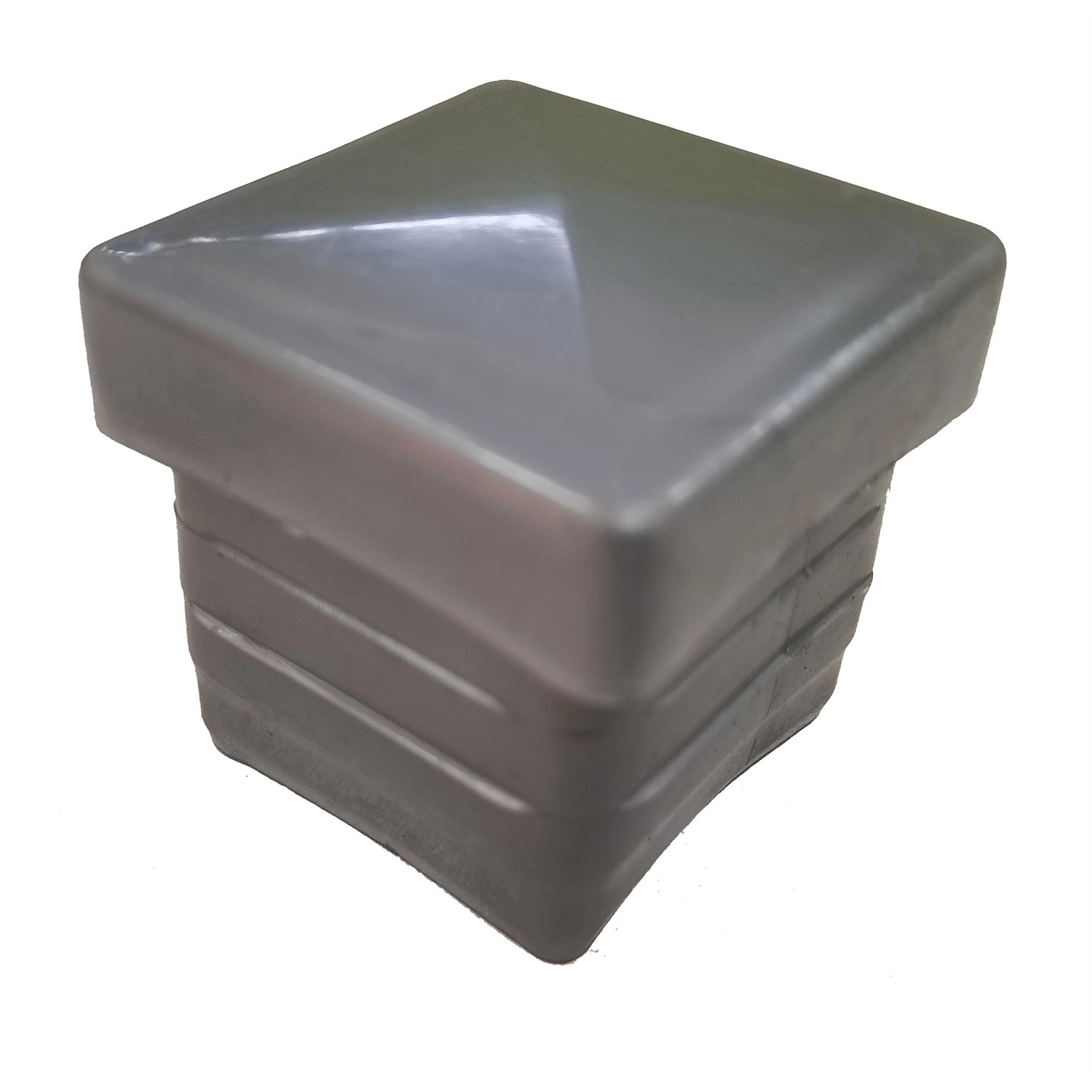 Ersatz-Pfostenkappen Kunststoff 40 x 40 mm Silber Ersatz-Pfostenkappen Kunststoff 40 x 40 mm Silber