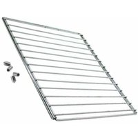 Ersatzteil - Verchromtes Gitter 50X470 mm ausziehbar 350X750 mm mit versenkter Schraube und Montageschlüssel - - von GÉNÉRIQUE