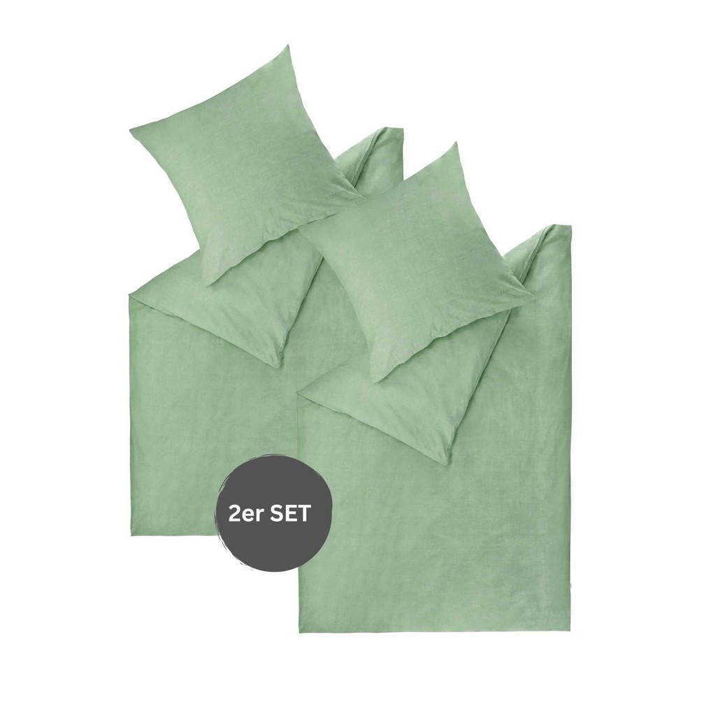 Esprit Renforce, Grün, Textil, 140x200 cm, Oeko-Tex® Standard 100, Schlaftextilien, Bettwäsche, Bettwäsche Esprit Renforce, Grün, Textil, 140x200 cm, Oeko-Tex® Standard 100, Schlaftextilien, Bettwäsche, Bettwäsche von Esprit