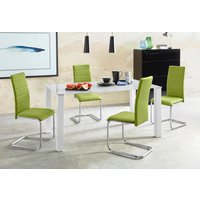 INOSIGN Essgruppe "Normadora", (Set, 5 tlg.), mit Glastisch, Freischwinger belastbar bis 120 KG von Inosign