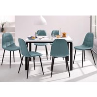 INOSIGN Essgruppe, (Set, 5 tlg.), Esstisch, Breite 120 cm und 4 Esszimmerstühle, Bezug in Kunstleder von Inosign