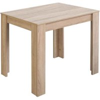 Esstisch ca. 60 x 80 x 75 cm Eiche Sägerau