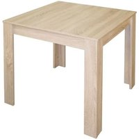 Esstisch eckig ca. 80 x 80 x 75 cm Eiche Sägerau
