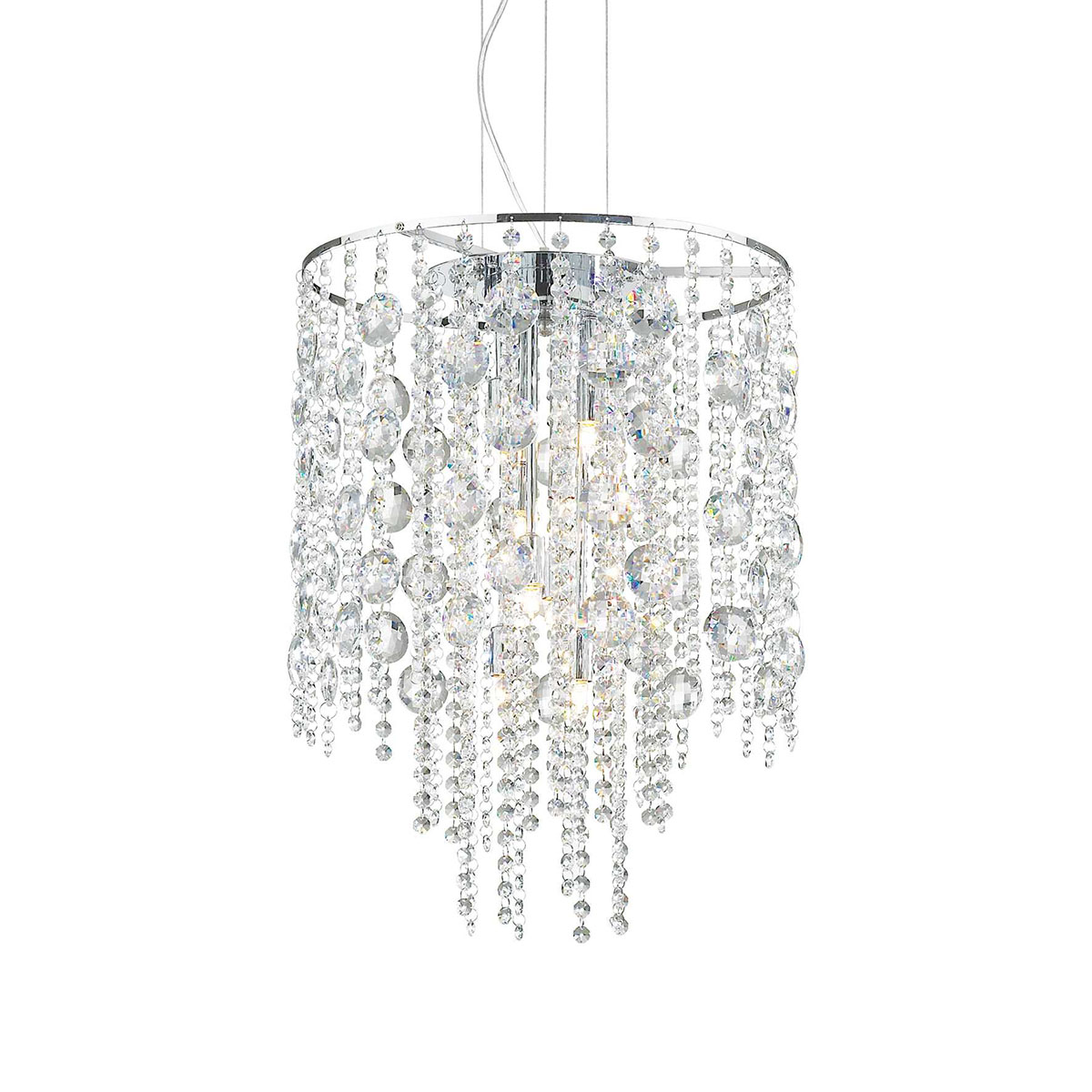 Evasione SP8 Kristallglas Kronleuchter 8-flammig, Chrom, Ø: 42 cm