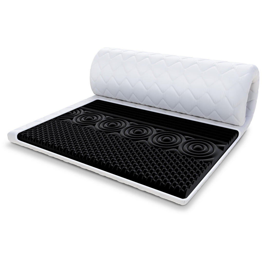 FDM Topper, Weiß, Textil, H3, Füllung: Schaumstoff, Rechteckig, 160x200 cm, Oeko-Tex® Standard 100, Schlafzimmer, Matratzen Shop, Matratzenzubehör, Topper von FDM