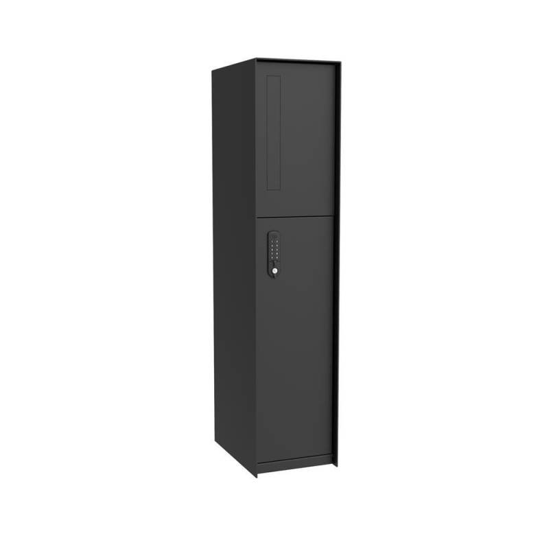 FENIX Front Design Paketbox und Briefkasten RAL 9005 Tiefschwarz matt von eSafe