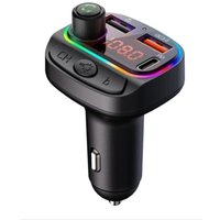 FM Bluetooth-Transmitter kompatibel mit HTC Exodus 1, Adapter für Autoradio mit Ladegerät und Musik-USB-Player