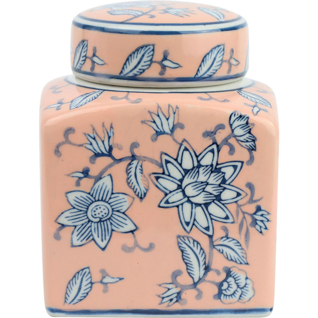 Furnaro Deckeldose, Rosa, Keramik, 11x14x11 cm, Dekoration, Skulpturen & Dekoobjekte, Dekoobjekte von FURNARO