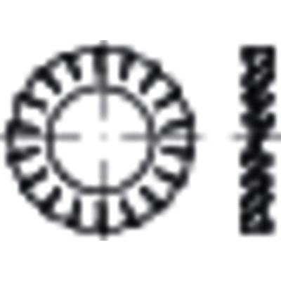 Fächerscheiben außengezahnt, DIN 6798 Bronze Form A 6,4mm von Nobrand