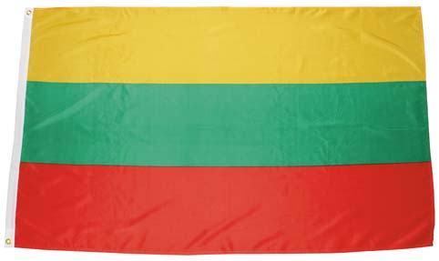 Fahne, Litauen, Polyester, Gr. 90 x 150 cm von MFH