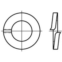 DIN 127 Federring Federstahl A 39 galvanisch verzinkt gal Zn S 25 Stk DIN 127 Federring Federstahl A 39 galvanisch verzinkt gal Zn S 25 Stk