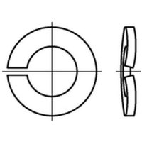 DIN 128 Federring Federstahl A 24 mech. verzinkt mech Zn S 100 Stk DIN 128 Federring Federstahl A 24 mech. verzinkt mech Zn S 100 Stk