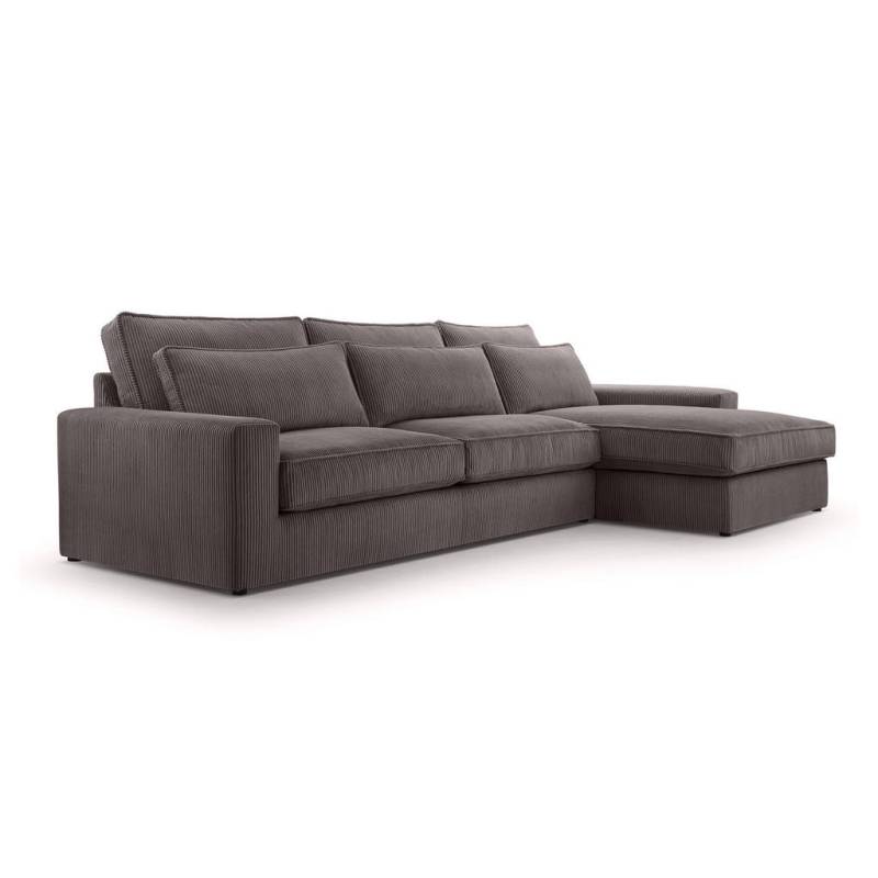 Fedve ECKSOFA Hellbraun