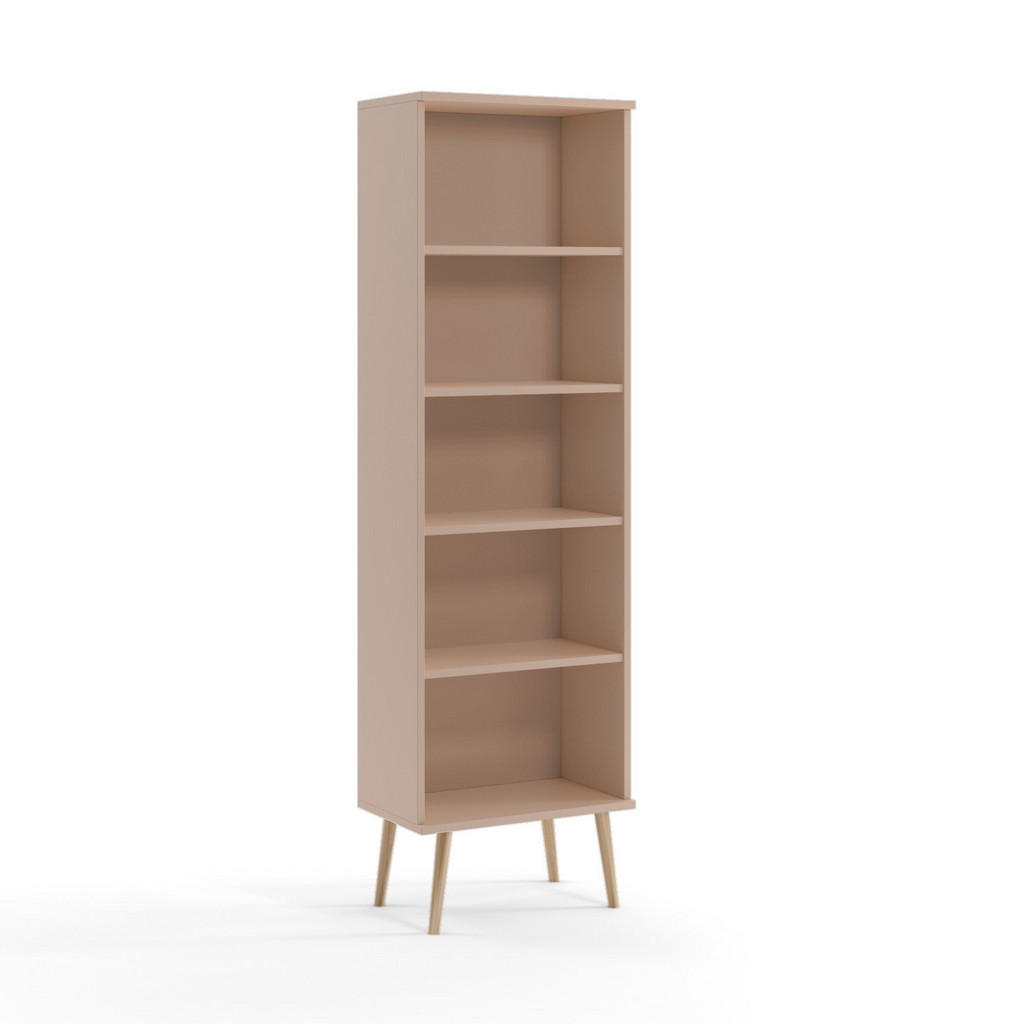 Fedve Standregal, Hellbraun, Holzwerkstoff, 46x180x32 cm, Wohnzimmer, Regale, Bücherregale von Fedve