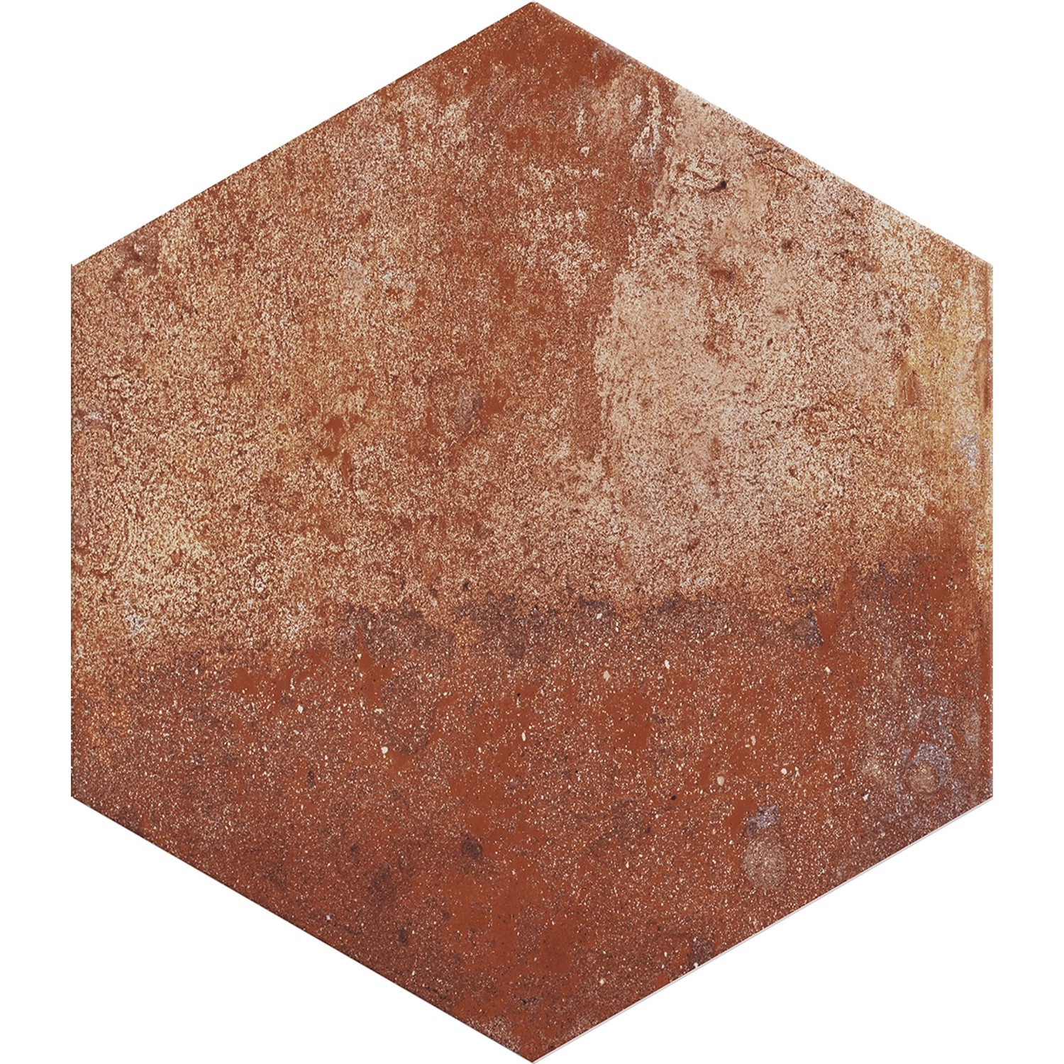 Feinsteinzeug Hexagon Folk Cotto Glasiert Matt  21,5 x 25 x 0,9 cm von -