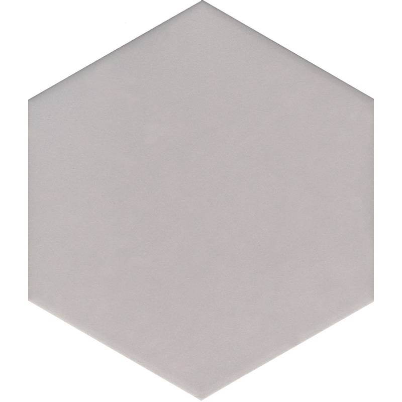 Feinsteinzeug Hexagon Solid Silver Glasiert Matt 21,5 x 25 x 0,9 cm von -