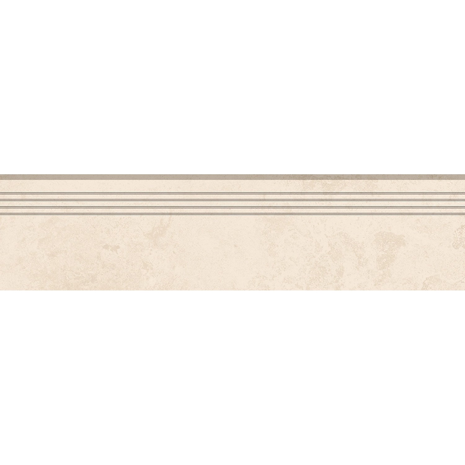 Feinsteinzeug Trittstufe Massa Ivory glasiert matt rektifiziert 30 x 120 cm von -