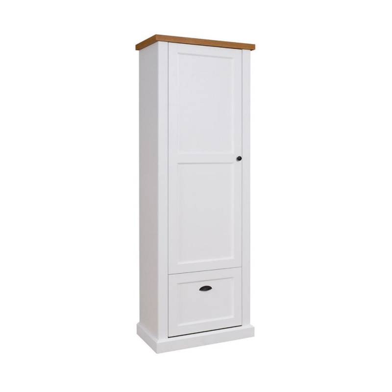 Feldmann-Wohnen GARDEROBENSCHRANK Weiß, Eiche