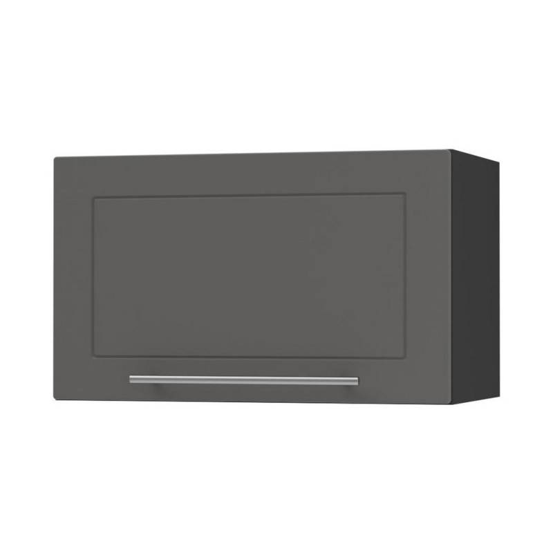 Feldmann-Wohnen KLAPPHÄNGESCHRANK Graphit, Schwarz