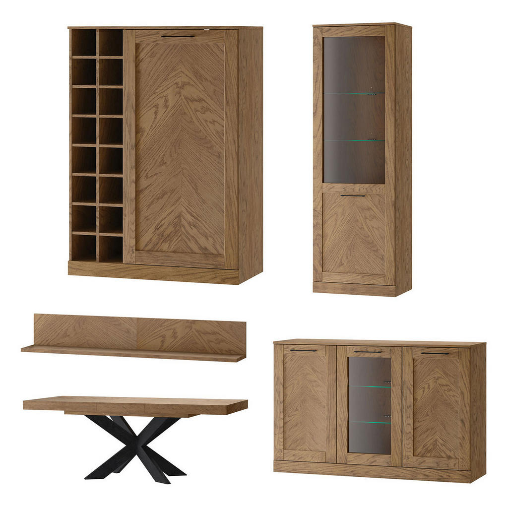 Feldmann-Wohnen WOHNZIMMER-SET Braun