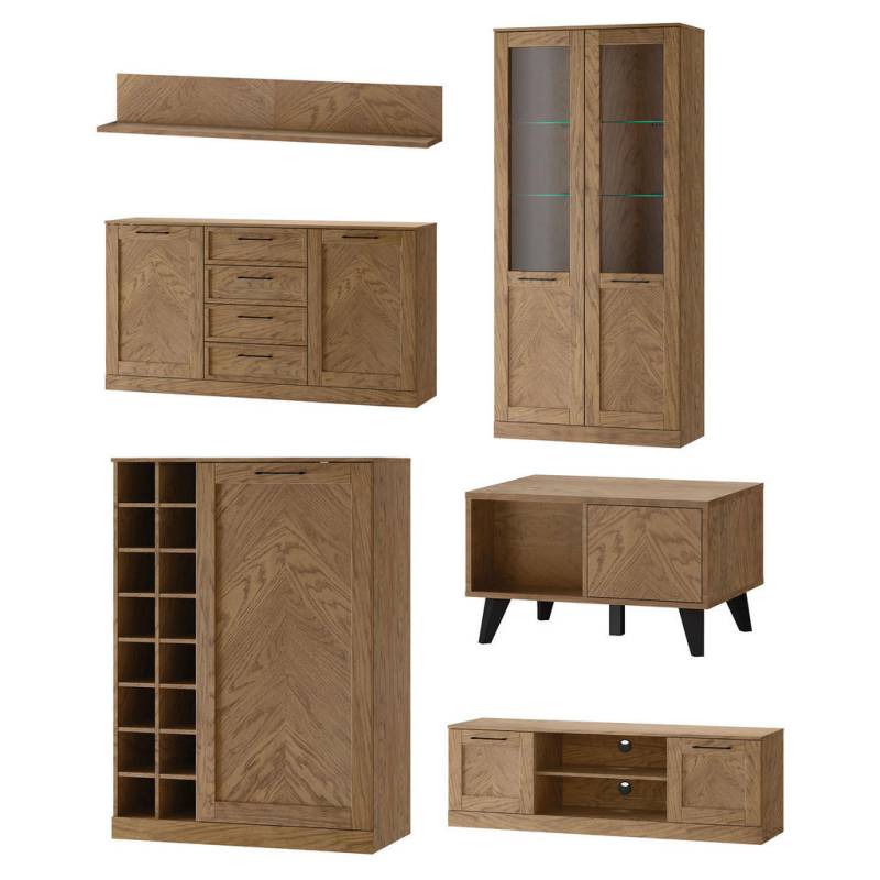 Feldmann-Wohnen WOHNZIMMER-SET Braun