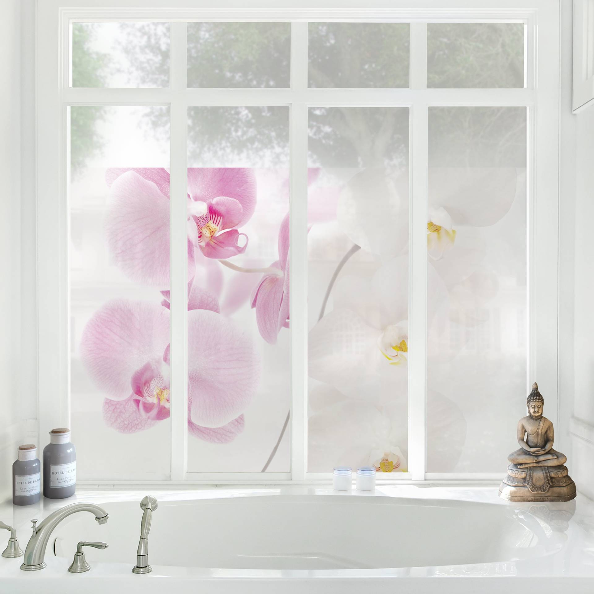 Fensterfolie Delicate Orchids