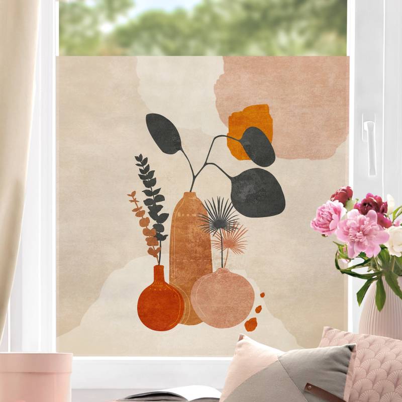 Fensterfolie Boho Vasen