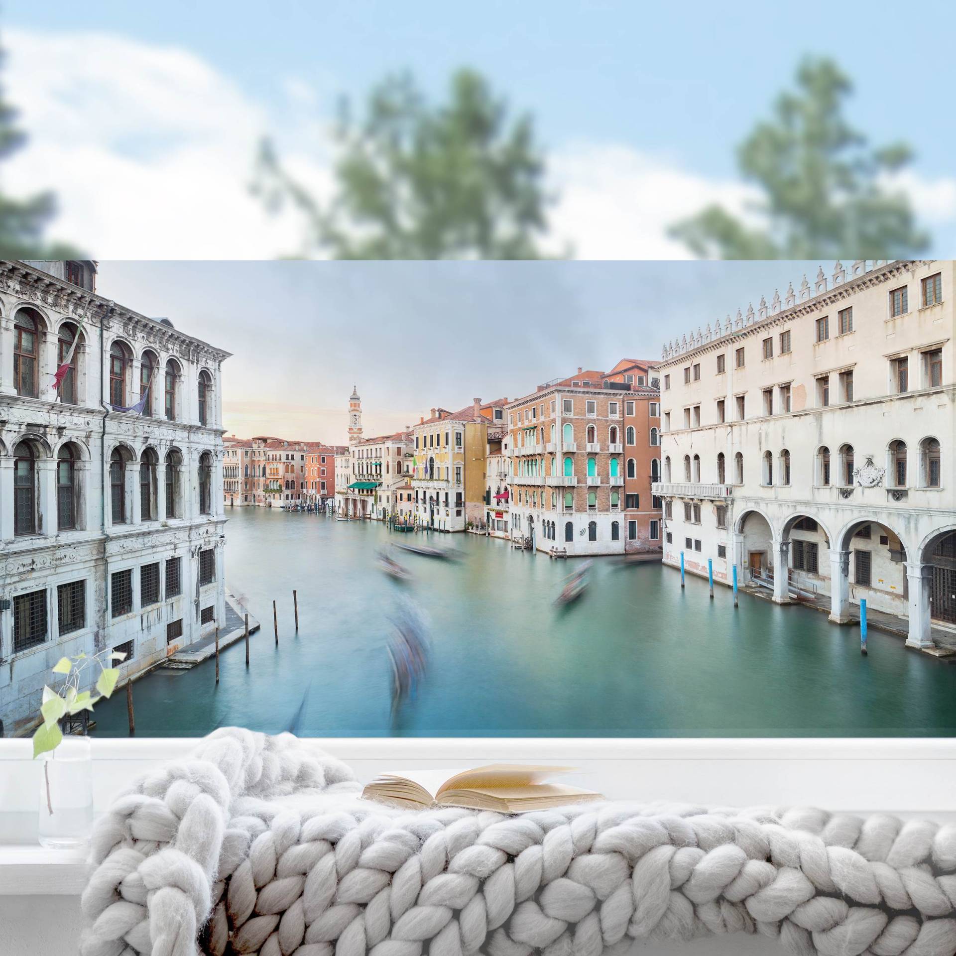 Fensterfolie Canale Grande Blick von der Rialtobrücke Venedig