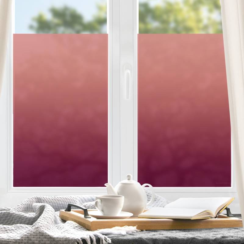 Fensterfolie Roter Farbverlauf