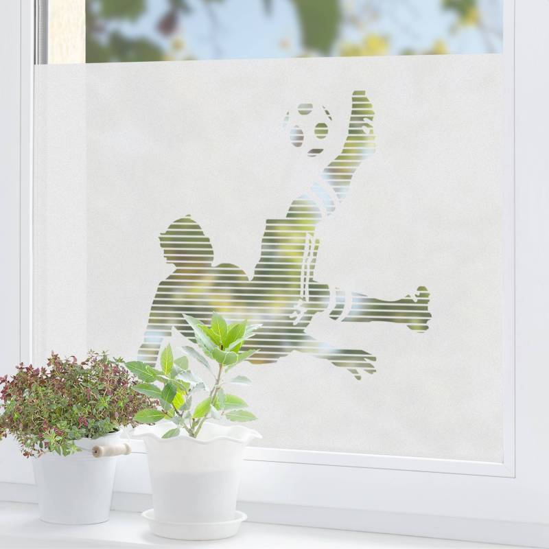 Fensterfolie Sichtschutz No.UL6 Fussball - Fallrückzieher II