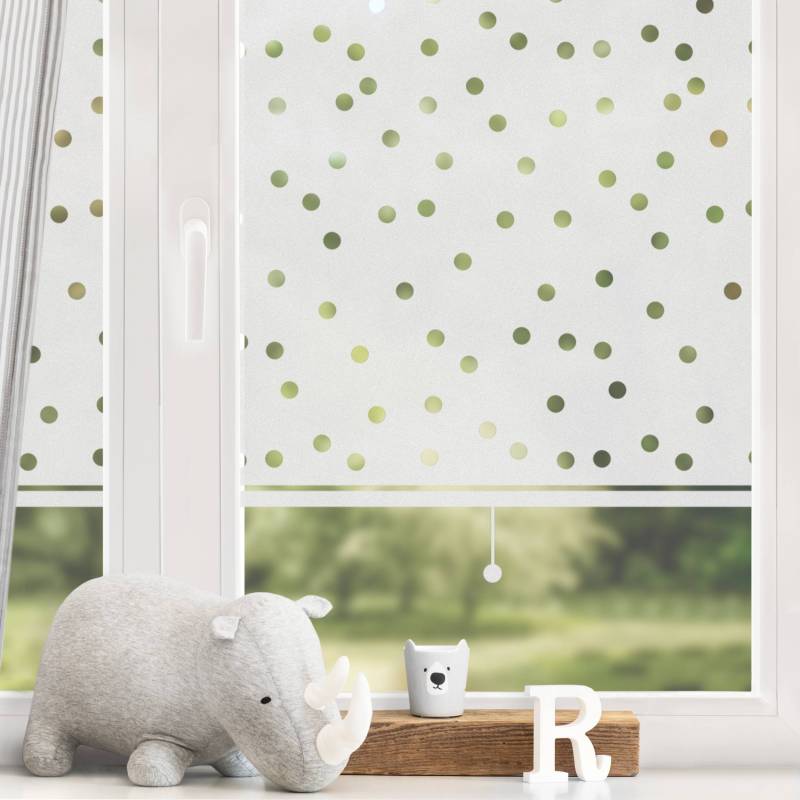 Fensterfolie Sichtschutz Sichtschutzfolie No.UL474 Rollo gepunktet