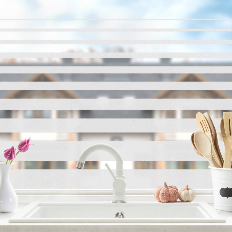 Fensterfolie Sichtschutz Streifen Muster II