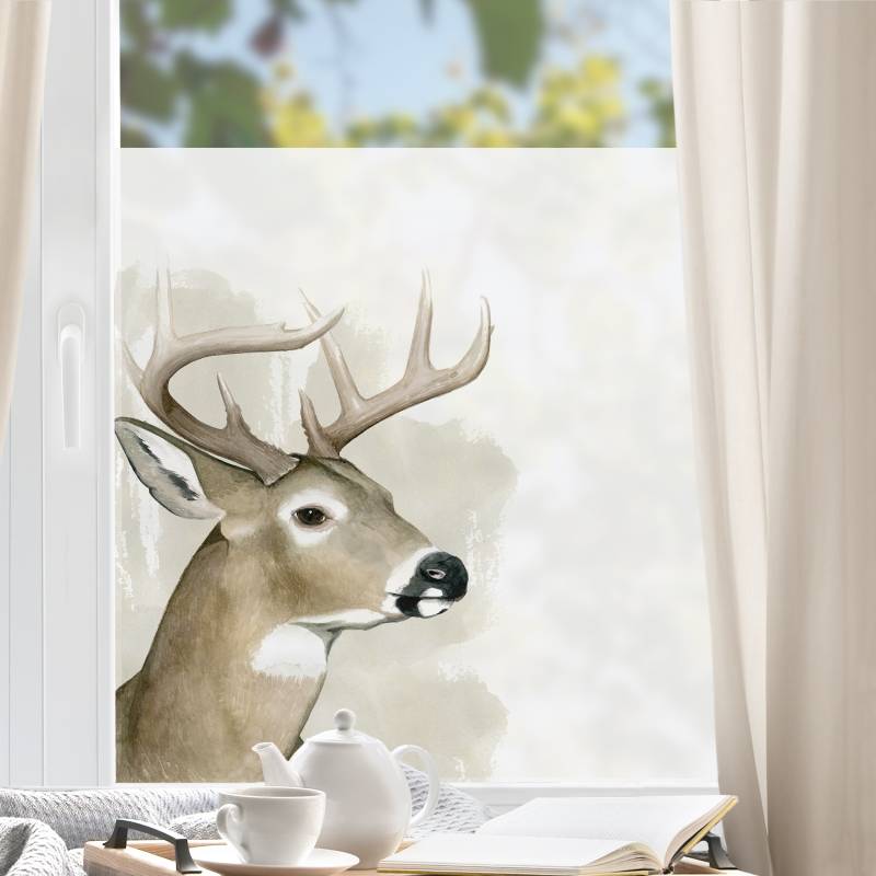 Fensterfolie Waldfreunde - Hirsch
