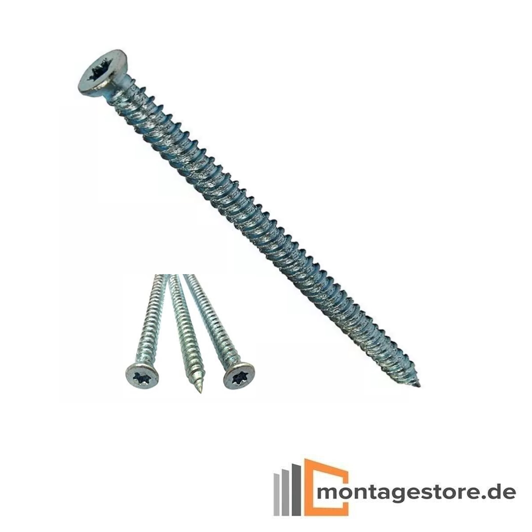 Fensterrahmenschrauben Fensterschrauben Rahmenschrauben 100 Stück Senkkopf Ø 7,5 mm TORX verzinkt von Montagestore