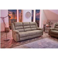 Fernsehsessel XXL 3er Sitzer CLEVELAND 3 inkl Liegefunktion Vintage Grau/Braun