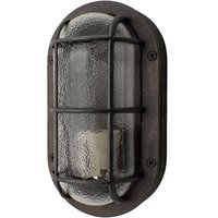 Feuchtraumlampe Messing Glas 23 cm IP64 E27 Maritim von Andromeda