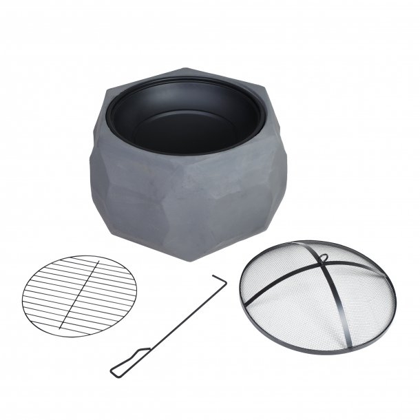 Feuerschale in Steinoptik als formschöne Diamant von KaminStore24