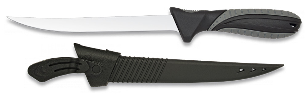 Filetiermesser mit 18,5cm Klinge Filet-Messer mit Kunststoffscheide Filliermesser von Martinez Albainox