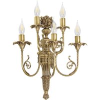 Filigrane Wandlampe Messing B: 45 cm 4x E14 in Bronze von Ghidini Giovanni Battista
