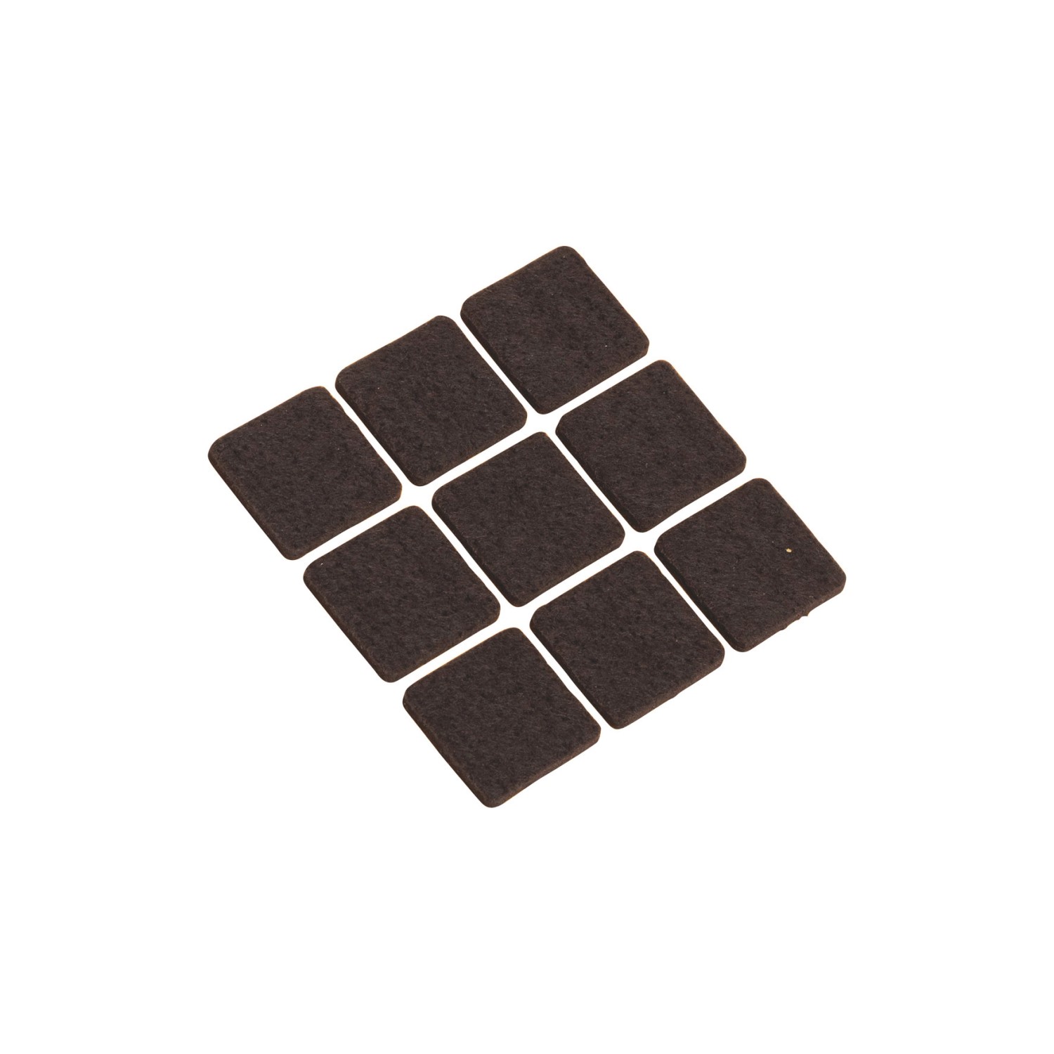 Filzgleiter Selbstklebend 25 mm x 25 mm 9 Stück Braun