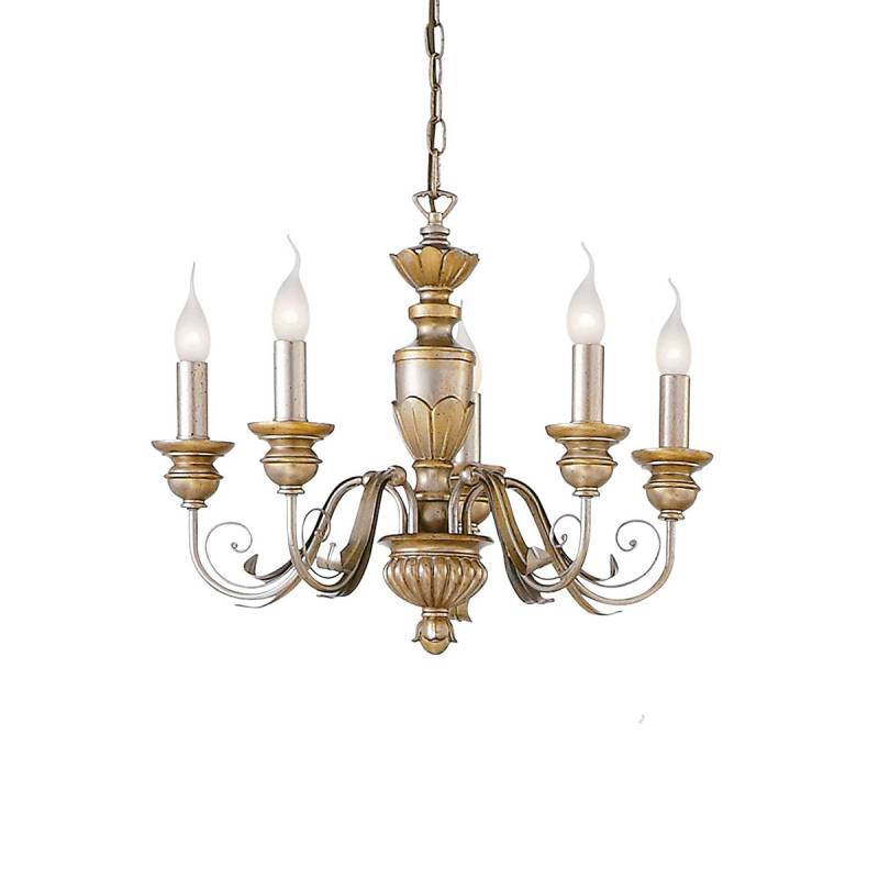 Firenze SP5 Kronleuchter 5-flammig, Gold, Ø: 55 cm