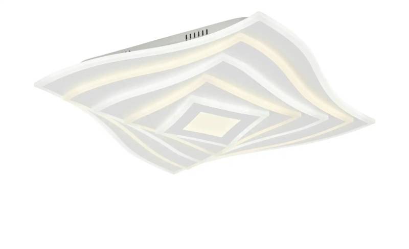 Fischer-Honsel LED-Deckeneuchte  weiß  mit Fernbedienung und Backlight   ¦ weiß ¦ Maße (cm): B: 50 H: 7,6 Lampen & Leuchten > Innenleuchten > Deckenlampen - Möbel Kraft
